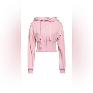 NWT HINNOMINATE Pink Bustier Corset Hooded Sweatshirt Hoody S